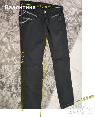 Разпродажба!! Miss sixty оригинален дамски панталон/черни дънки, 31, снимка 2 - Панталони - 38629492