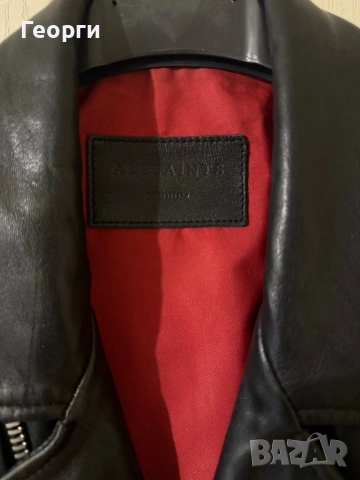 Кожено яке All Saints, размер М, естествена кожа, снимка 6 - Якета - 54246599