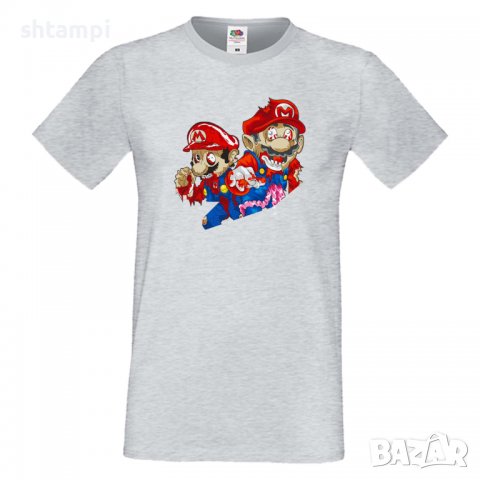 Мъжка тениска Mario Zombie 2 Игра,Изненада,Подарък,Празник,Повод, снимка 10 - Тениски - 37237436