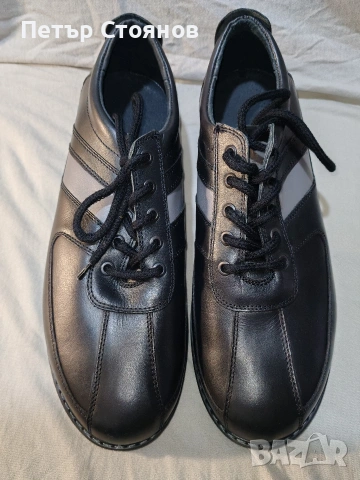Мъжки сникърси от естествена кожа Real №45, снимка 2 - Спортно елегантни обувки - 54217952