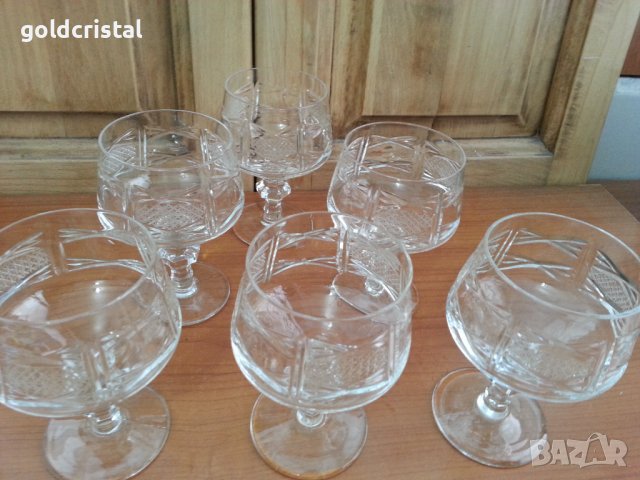 Кристални чаши коняк , снимка 5 - Антикварни и старинни предмети - 36991465