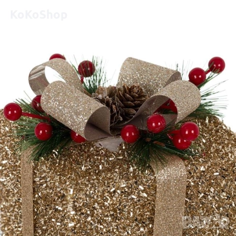 Коледен подарък за декорация-13x13x15 см./подарък за декорация, снимка 2 - Декорация за дома - 52455028