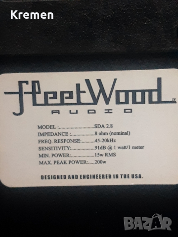 Тонколони FLEET WOOD SDA-28, снимка 5 - Тонколони - 44555255