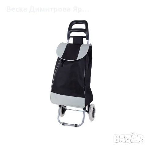 Пазарска количка с колела и здрава сгъваема чанта, снимка 2 - Чанти - 55796393