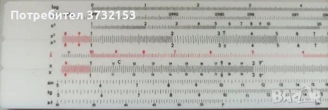 сметачна лигаритмична линийка, снимка 5 - Ученически пособия, канцеларски материали - 50434688