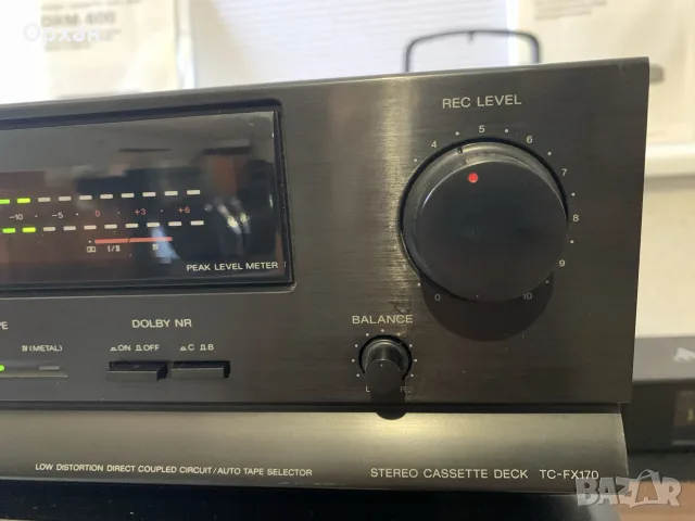 Касетен дек Sony TC-FX170 – Отлично състояние, снимка 3 - Декове - 55962231