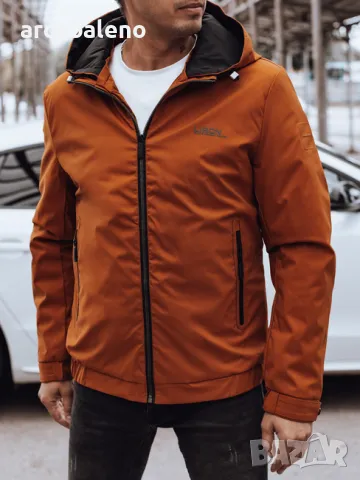 Мъжко преходно яке с качулка, 5цвята , снимка 5 - Якета - 47359549