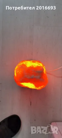 Лампа каменна сол -голяма., снимка 3 - Соларни лампи - 48463606