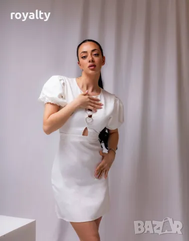 Бяла дамска рокля , снимка 3 - Рокли - 50049270