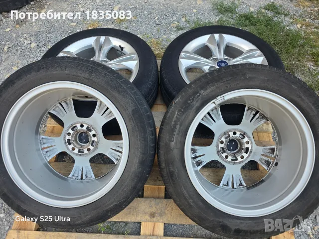 Лети джанти 16ки 5х108 Ford + летни гуми 205/55/16 Barum, снимка 8 - Гуми и джанти - 55797680