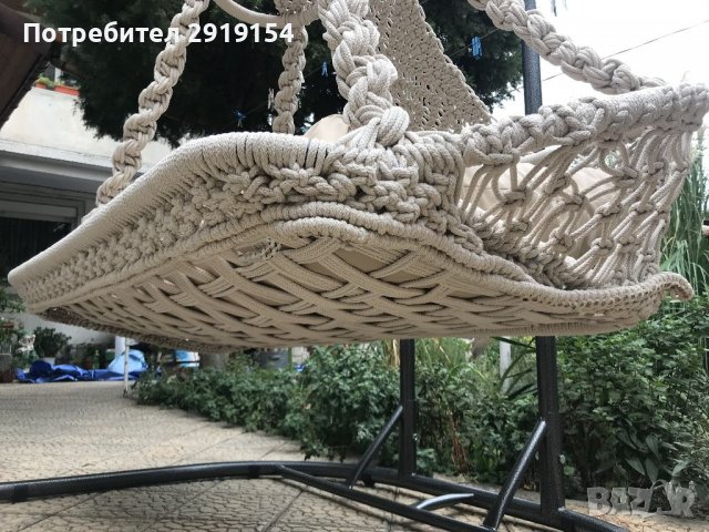 Люлеещо се кресло за градина, снимка 2 - Градински мебели, декорация  - 35607452