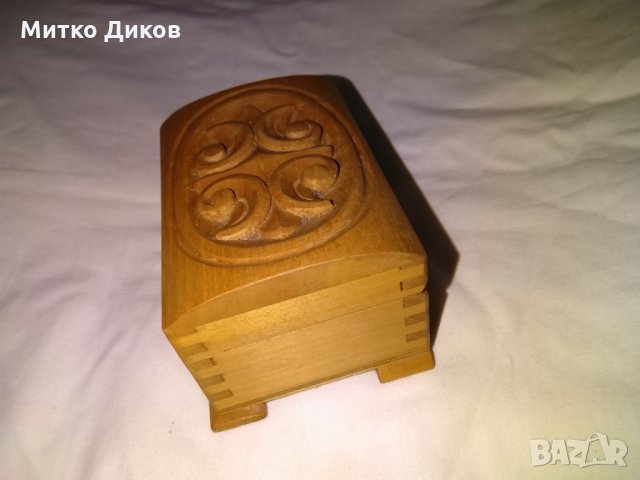 Дървени кутии за бижута и други неща  байцвана и лакирана от соца нови-100х70х55мм, снимка 8 - Колекции - 30698856