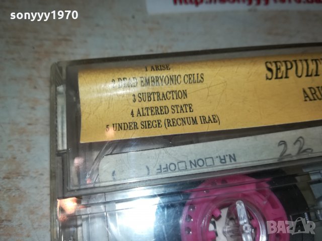SEPULTURA-АУДИОКАСЕТА 1710211822, снимка 17 - Аудио касети - 34495256