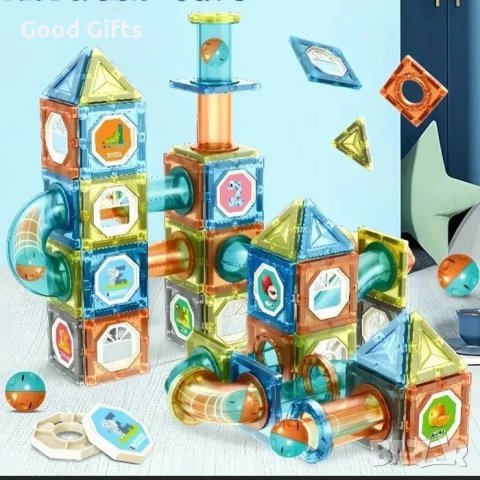 Голям Магнитен конструктор MAGIC MAGNETIC BLOCKS 126 части , снимка 5 - Конструктори - 42836771