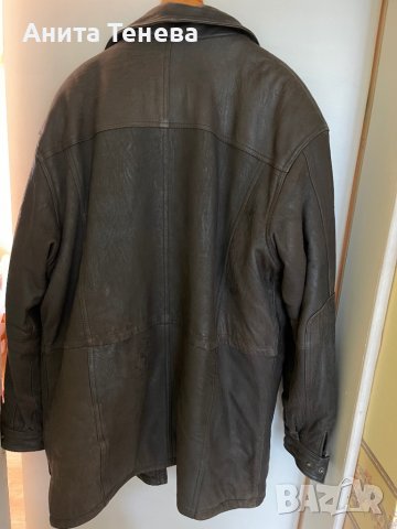 Естествена кожа голяма мъжка шуба, снимка 2 - Якета - 38590528