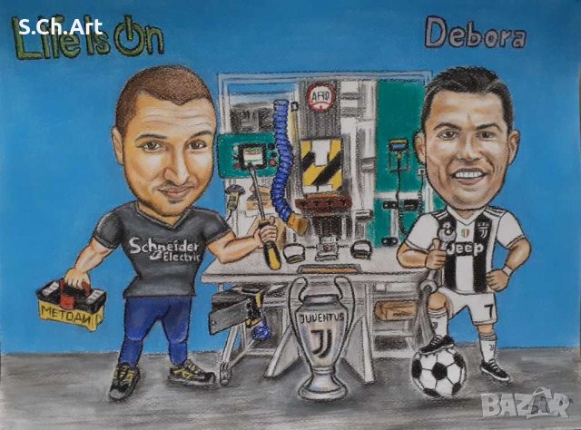 Карикатури по поръчка , снимка 6 - Картини - 30840495