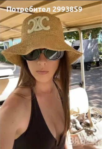 шапка Селин*Celine TRIOMPHE Bucket hat