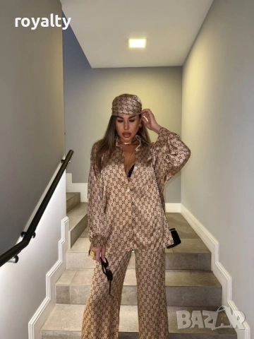 Луксозен комплект сатен от две части