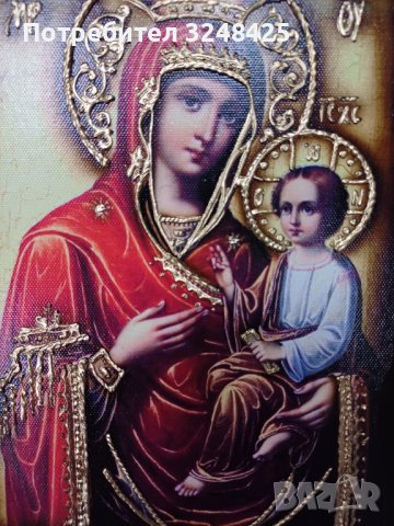 Икона на платно А5 на Пресвета Майка Богородица Закрилница - ръчна изработка . Модели А , Б и В. , снимка 17 - Икони - 42689489