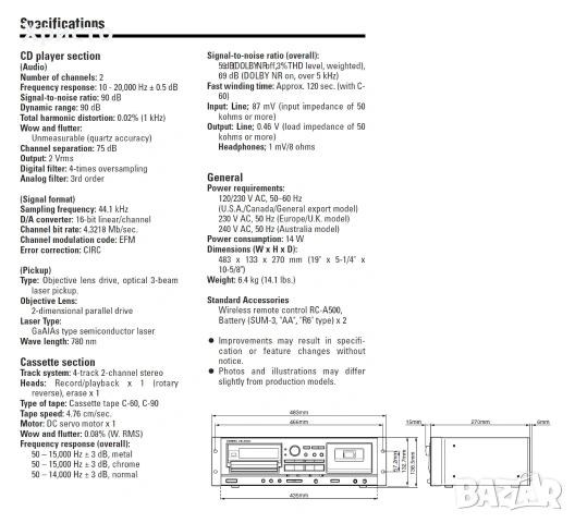 💿📼🎶 Tascam cd-500 🎶📼💿, снимка 9 - Декове - 54192483