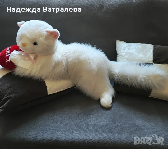 Огромно плюшено коте, снимка 3 - Плюшени играчки - 56153465