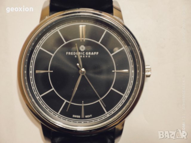 FREDERIC Graff "Macalou" black dial womens swiss quartz movt wrist watch, снимка 6 - Дамски - 40605785