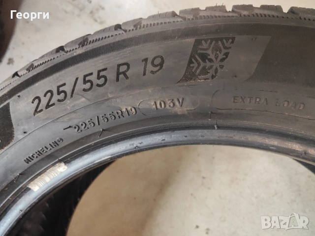 2бр.зимни гуми 225/55/19 Michelin, снимка 5 - Гуми и джанти - 52776934