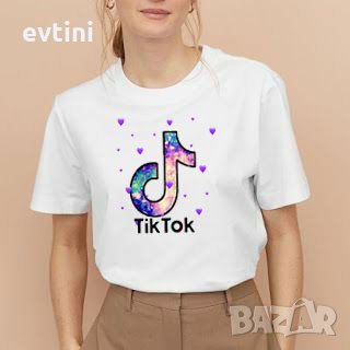 Дамска тениска Тик Ток, снимка 2 - Тениски - 34073270