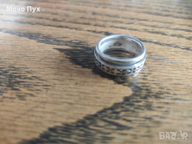 Сребърен пръстен халка (100), снимка 3 - Пръстени - 39715716