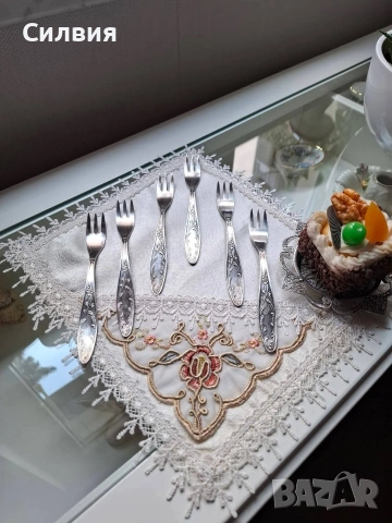 Руски вилички- 6 броя , снимка 9 - Антикварни и старинни предмети - 54234357