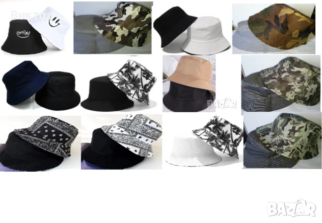 Двустранна двойна шапка идиотка рибарска мъжка женска