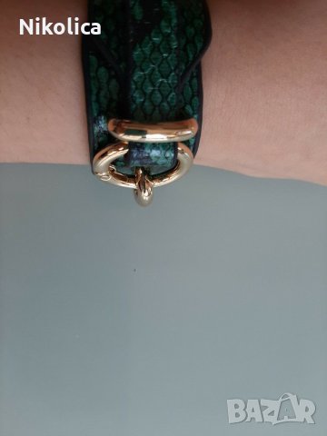 Ефектни гривни от естествена кожа със змийски ефект. НОВИ! , снимка 11 - Други - 29280987