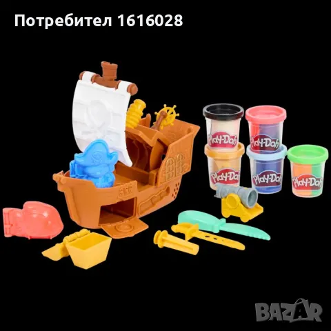 Play Doh - Стартов комплект: Пиратски кораб., снимка 4 - Пластелини, моделини и пясъци - 49715608