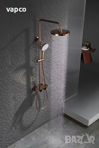 Интелигентна душ система Rose Gold с термостат и LED дисплей D47