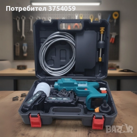 Акумулаторен безчетков пистолет за миене IF Tools BS1101 – 36V, 2.0Ah, с куфар и аксесоари, снимка 4 - Други инструменти - 52397727