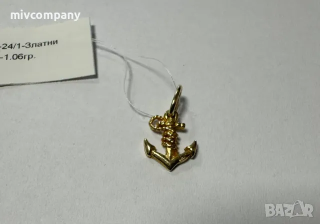 Златна Висулка 1.06 гр , снимка 2 - Колиета, медальони, синджири - 47820866