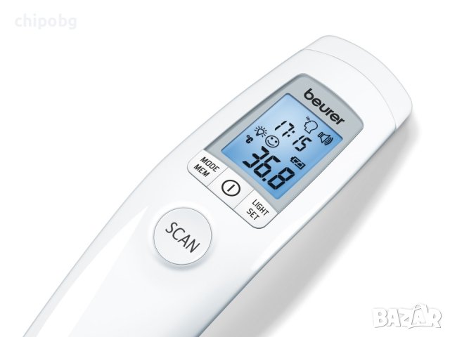 Термометър, Beurer FT 90 non-contact thermometer, Measurement of body, ambient and surface temperatu, снимка 2 - Други стоки за дома - 38475579