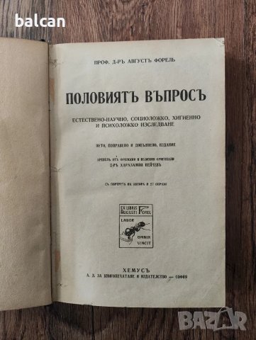 Стара книга "Половиятъ въпросъ", снимка 3 - Художествена литература - 48931467