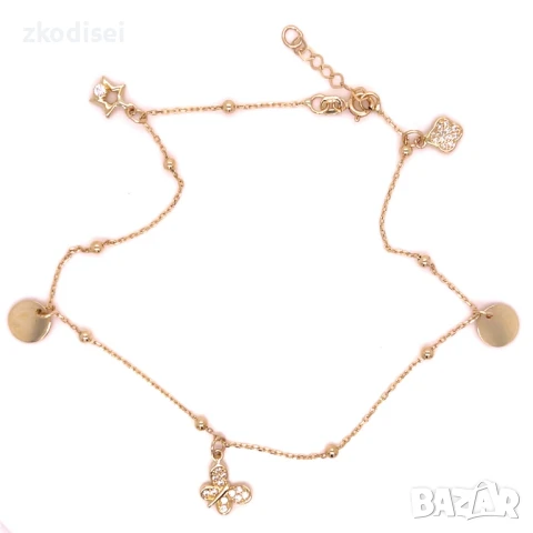 Златна дамска гривна за крак 3,91гр. 27,0см. 14кр. проба:585 модел:32239-6