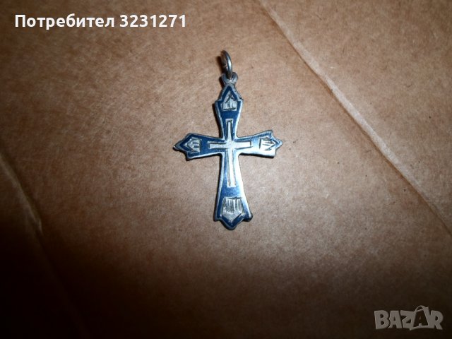 Старинен Сребърен Кръст,с Ниело-Царска Русия, снимка 1 - Антикварни и старинни предмети - 40698069