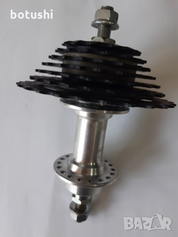 Ос задна алуминиева с венец 7-ца за полубегач, снимка 2 - Части за велосипеди - 29700030