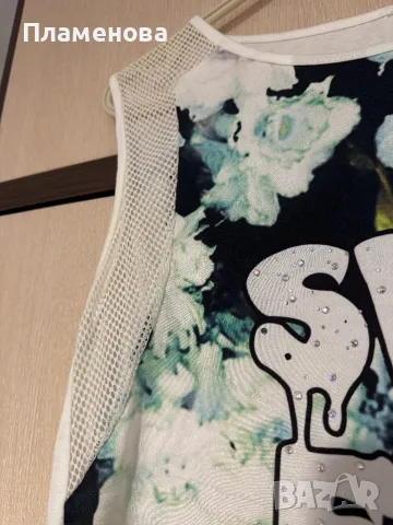 Дамска лятна блуза без ръкав S/M, снимка 3 - Потници - 49343285