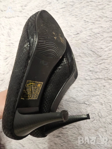 Елегантни Черни Обувки Токчета, снимка 3 - Дамски обувки на ток - 52666802