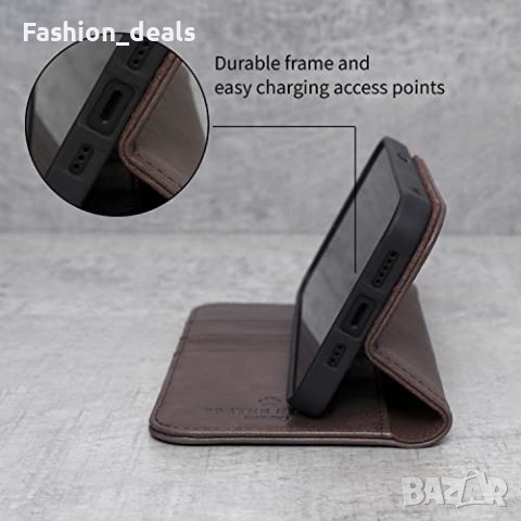 Нов флип кожен калъф кейс за телефон iPhone 14 Pro Айфон Защита, снимка 4 - Калъфи, кейсове - 40247473