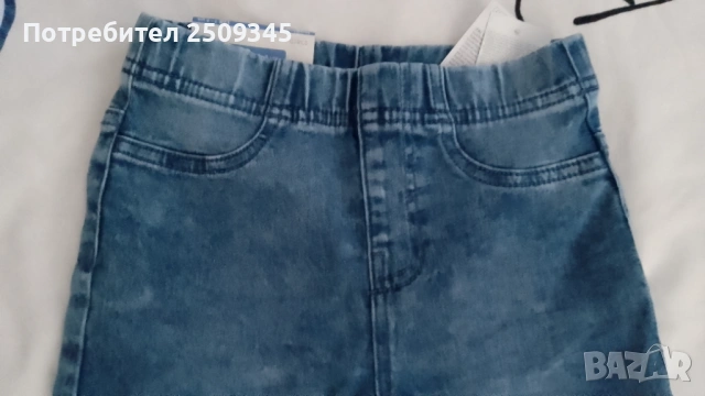 Дънкови панталонки Нови!128см, снимка 2 - Детски панталони и дънки - 53161962