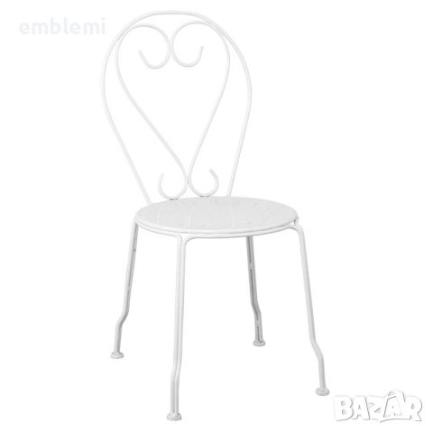 Стол трапезен градински Bistro Бял, снимка 1 - Столове - 44275701