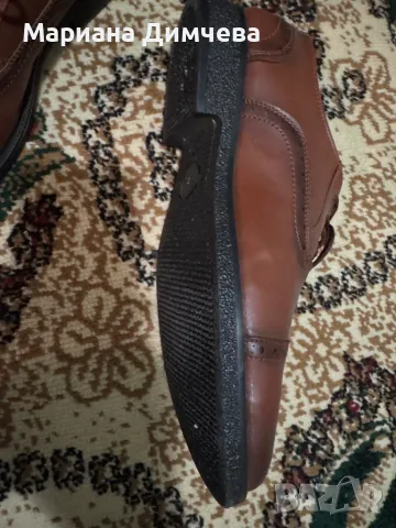 Официални мъжки обувки от естествена кожа Pelikan, снимка 8 - Официални обувки - 48421753