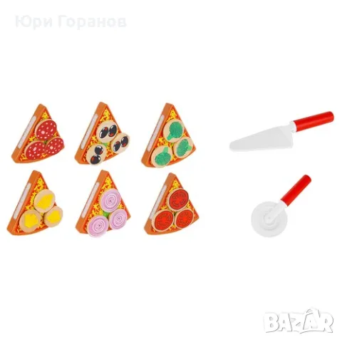 Дървена пица Kruzzel, снимка 5 - Образователни игри - 49440695