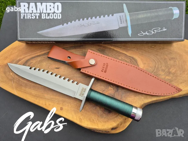 Нож за оцеляване RAMBO First Blood, снимка 3 - Ножове - 56226665