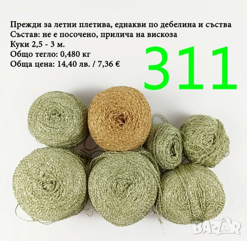 Евтини прежди в малки количества - нови и остатъци, снимка 8 - Други - 52042488